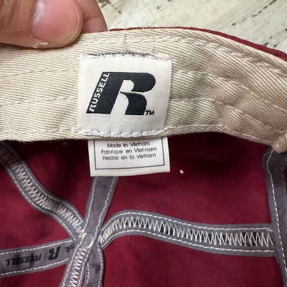 Russel Arkansas Razorbacks Patch Adjustable Baseball Cap Hat OSFA - Picture 6 of 8